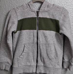Carter's Gray and Green Hoodie    Size 5T